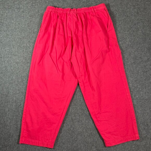 Big Bud Press Womens Raspberry Pink Trousers Sz XL Petite Casual Boho Coastal - Picture 2 of 12